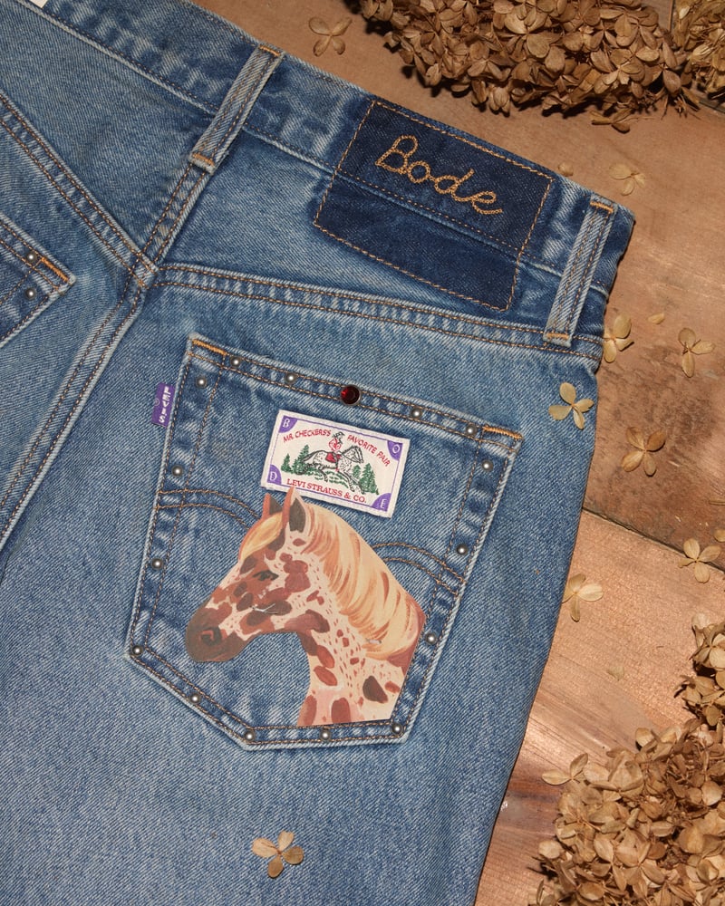 リーバイスがボーディとコラボ　ポニーから着想を得たデザインのデニムが発売