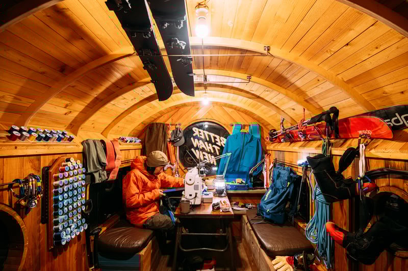 「Worn Wear Snow Repair Tour」の様子