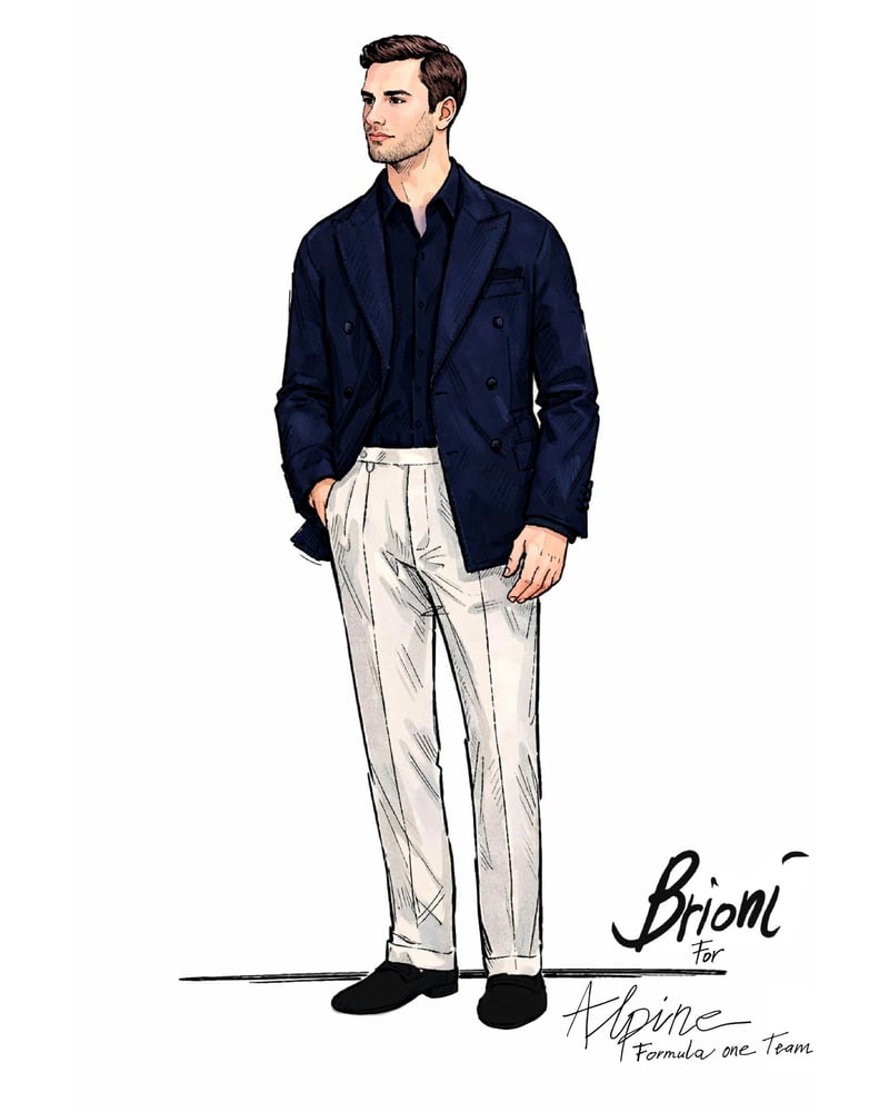 ブリオーニとBWTアルピーヌF1チームコラボ　ヴィジュアル