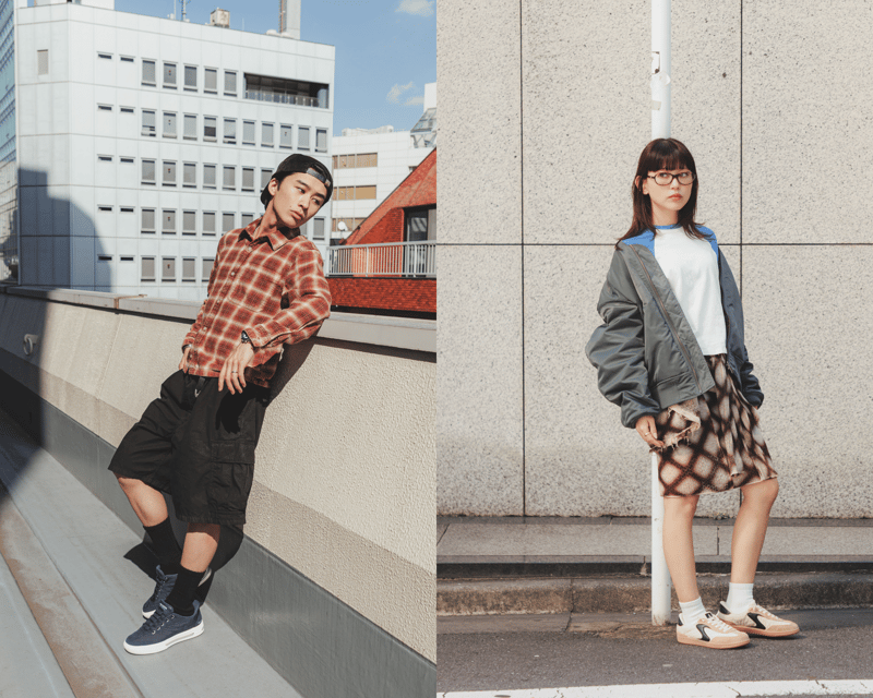 男女のストリートスナップ
