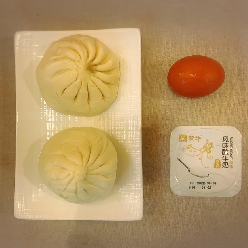肉まんなどの朝食メニュー