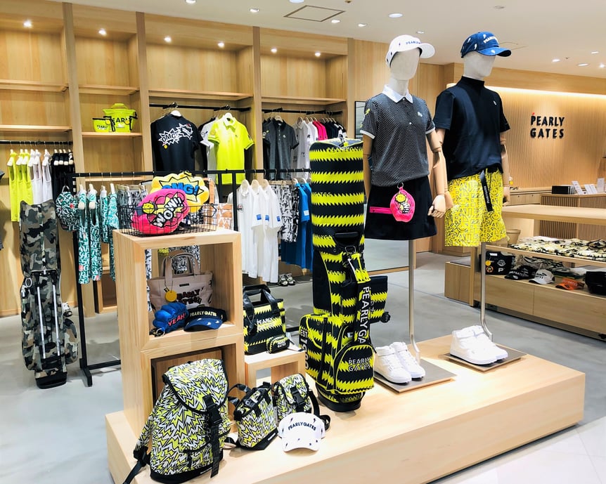 パーリーゲイツの売り場