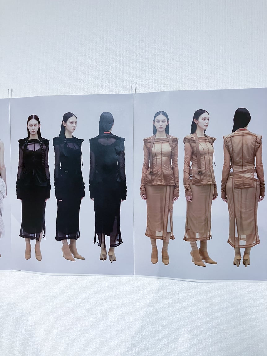 ムッシャンの2024年春夏コレクション着用画像