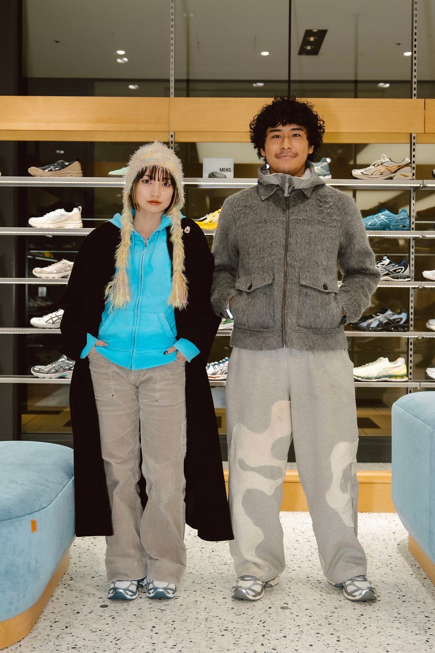 アシックス店内でのファッションスナップ