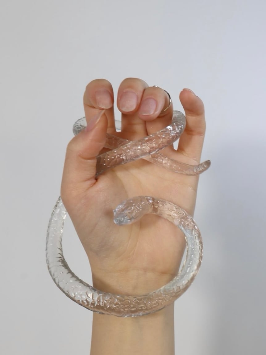 3Dプリンターで作成したレジンの作品