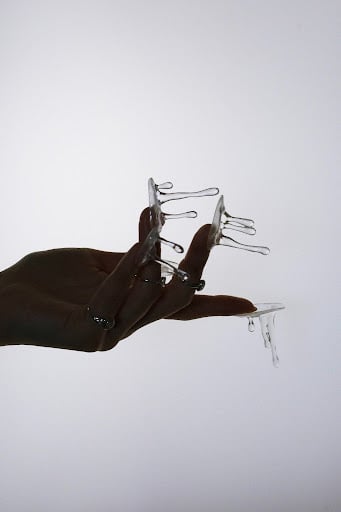 3Dプリンターで作成したレジンの作品