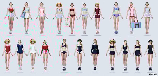 PAMEO POSE 水着 スイムウェア パメオポーズの限定店オープン 洋服感覚の水着