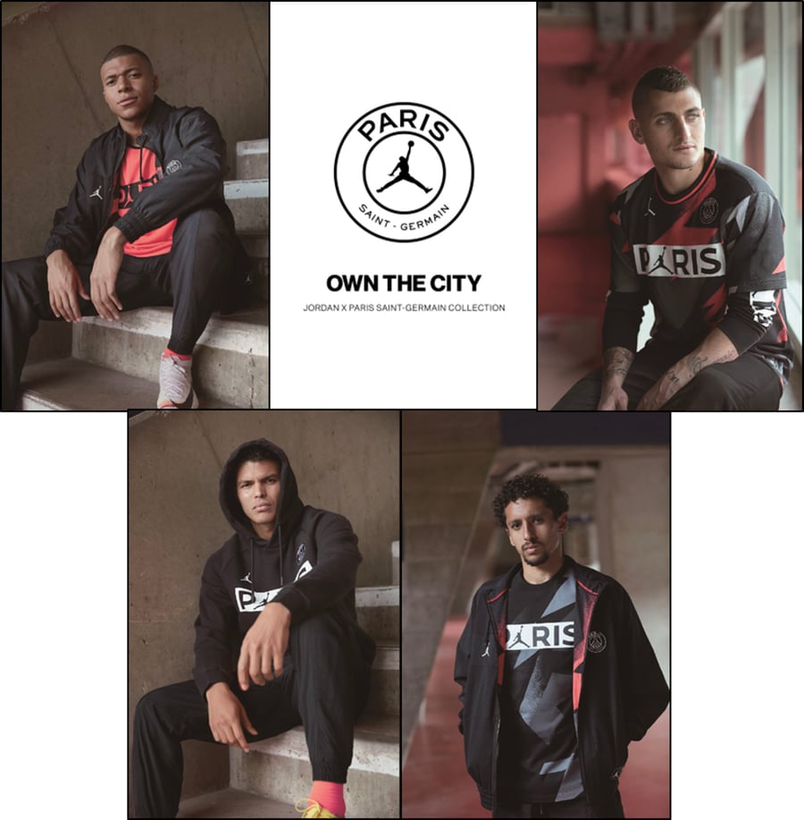 NIKE Jordan パリ・サンジェルマン ジョーダンコラボ ユニフォーム パリ・サンジェルマンのホーム用ユニフォームに初のジャンプマン