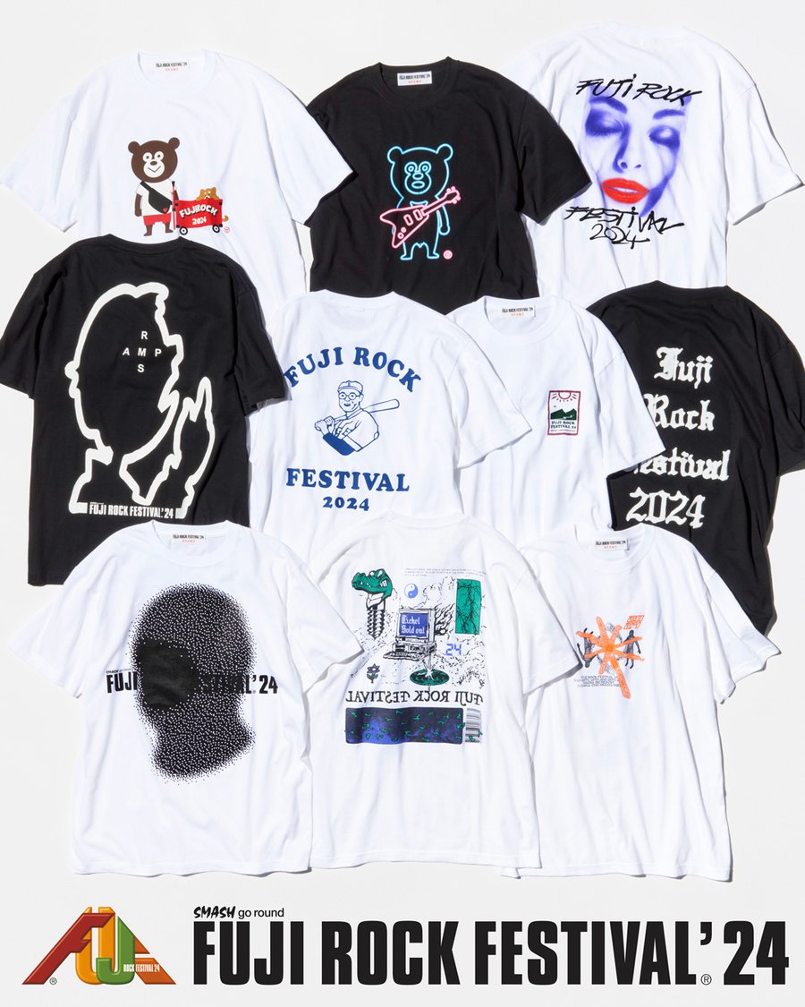 コロンビアがフジロックとのコラボTシャツを発売、長場雄がアート