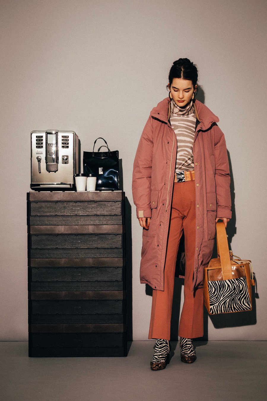 Kate Moss for LONGCHAMP レザー仕様のかごバッグ