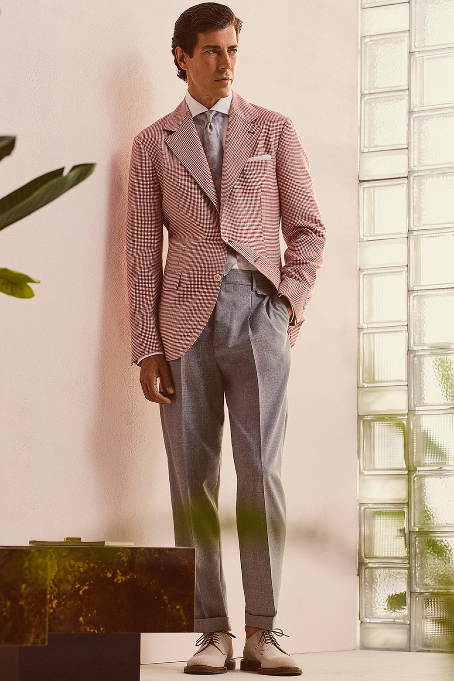 BRUNELLO CUCINELLI - ブルネロクチネリ リネン混 サマーニット カットソー ピンク /MI ■OS ガールズ 向け レッド スイムウェア | Brunello Cucinelli