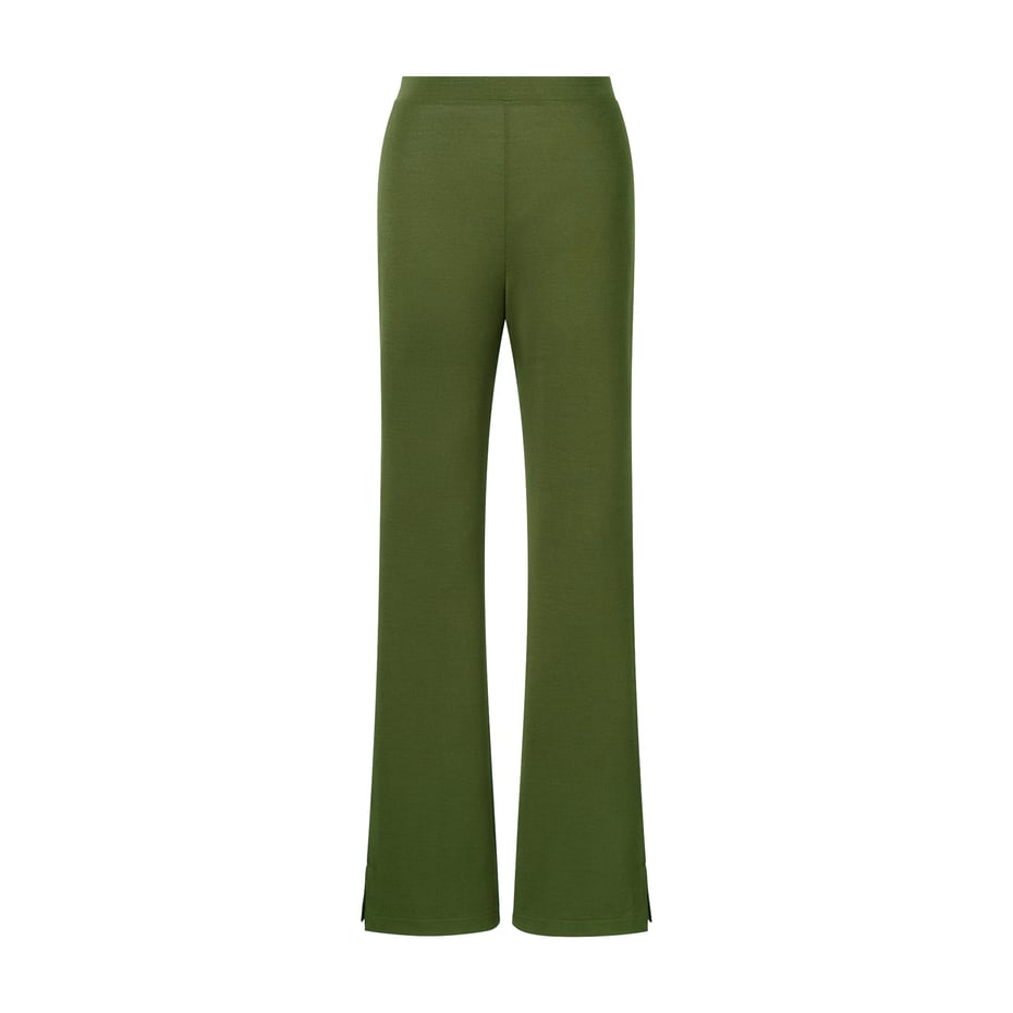 ヒートテックウールブレンドフレアスリットレギンス Image by UNIQLO
