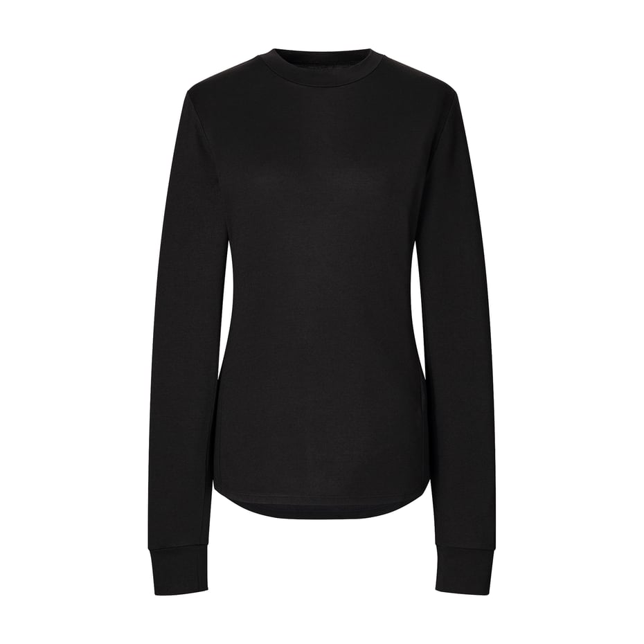 ヒートテックウールブレンドクルーネックT(長袖) Image by UNIQLO