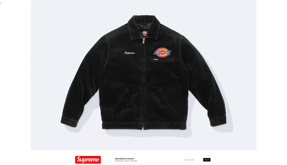 シュプリーム Supreme Dickies ディッキーズ ジャケット - library