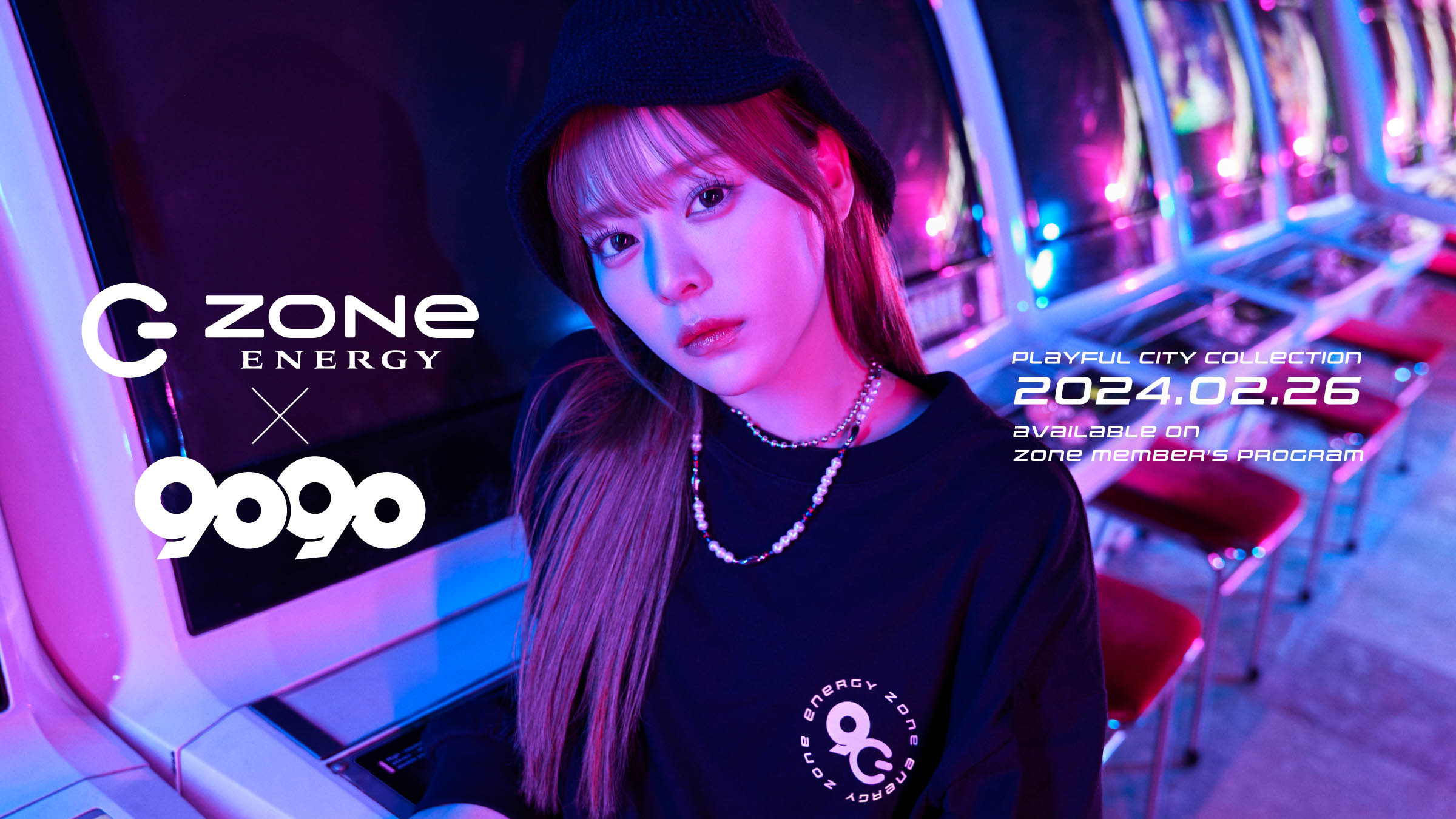 各100着限定、ZONe ENERGY×9090のコラボロンT登場 モデルには齊藤なぎさを起用