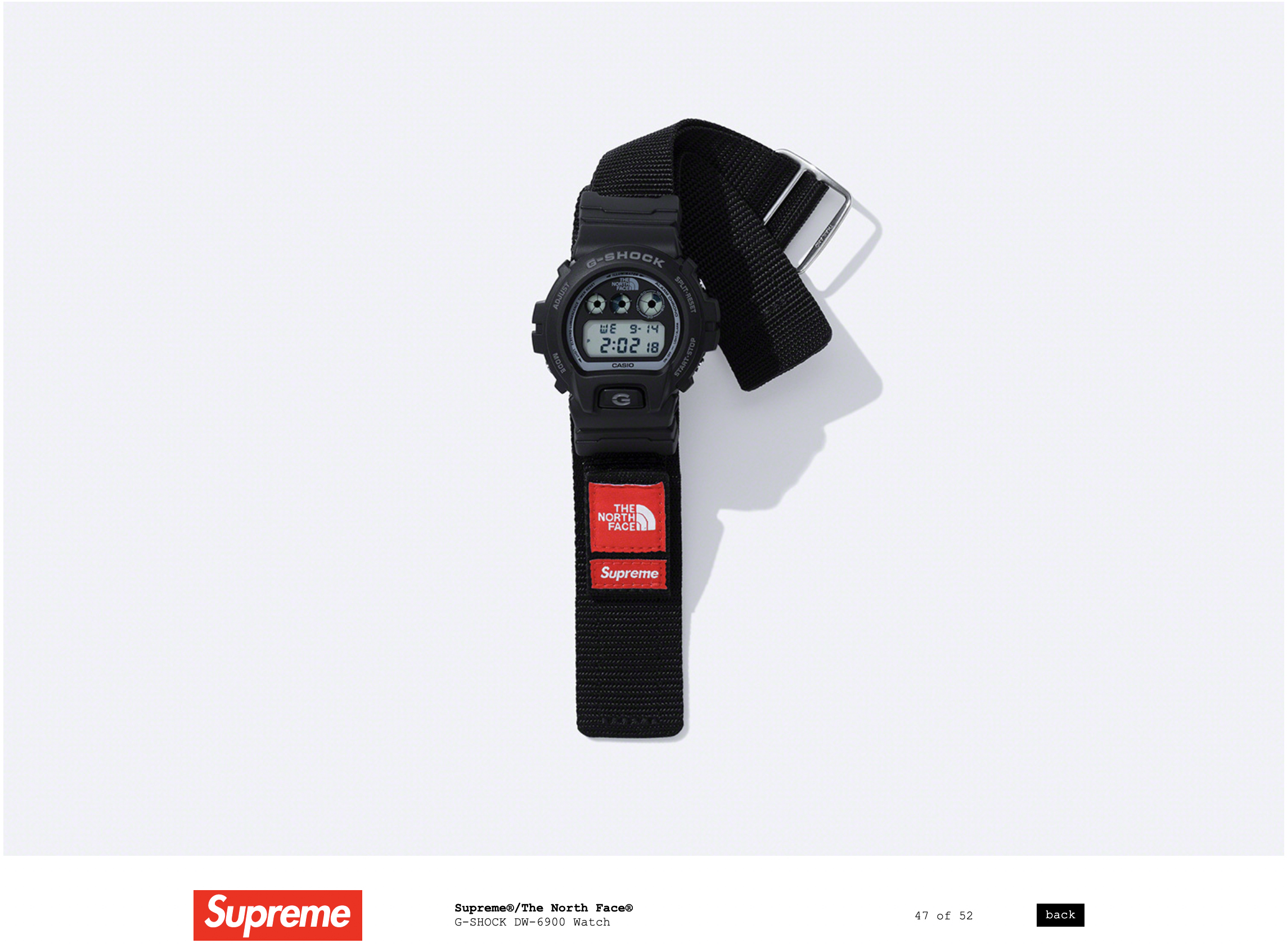 Supreme®/The North Face®/G-SHOCK 黒白腕時計(デジタル) | www.homepersonalshopper.it