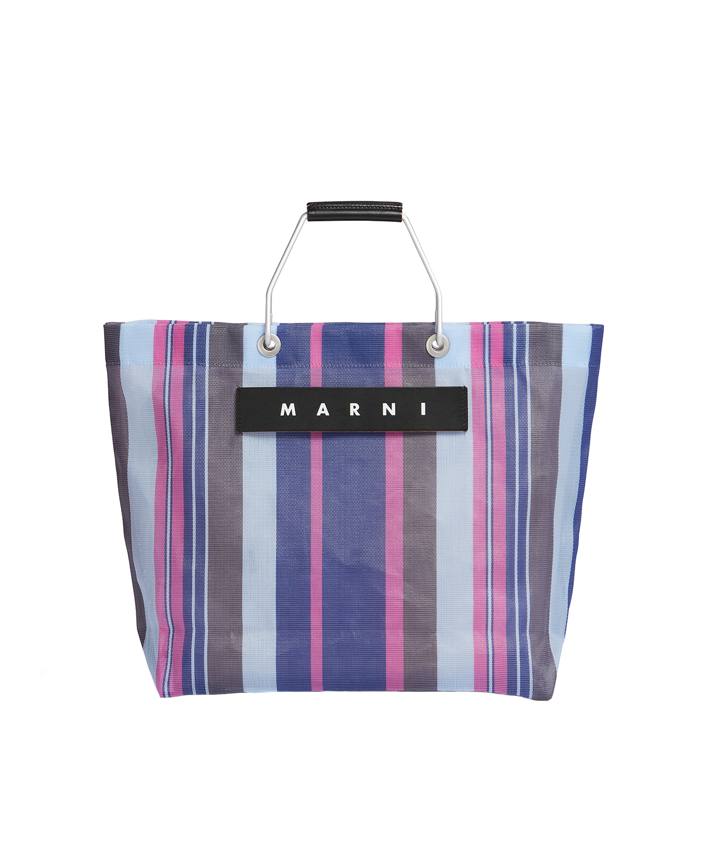 MARNI マルニマーケット ストライプバッグ 阪急先行販売レーズン - トートバッグ