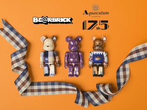 アクアスキュータムがメディコムトイとコラボ、創立175周年を記念した「ベアブリック」発売