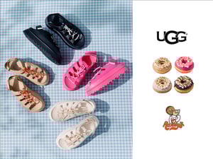 「アグ」定番サンダルがアイコニックなトグル仕様に　LA発ドーナツショップとのキャンペーンも