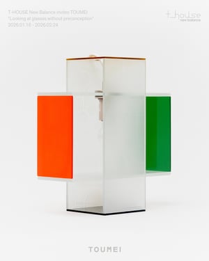 ガラスウェアブランド「トウメイ」がティーハウス ニューバランスでイベント開催、一点物の照明作品の販売も