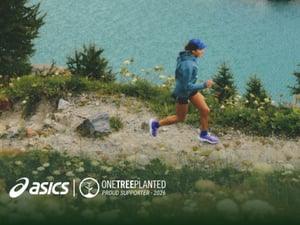 アシックス、ランニングなど5kmで1本の植樹ができるチャレンジプログラムを実施　目標は10万人完走