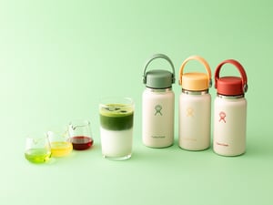 ハイドロフラスクから日本の伝統色を落とし込んだ限定カラー　抹茶カフェとのコラボメニューも
