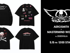 エアロスミスがマスターマインド・ワールドとタッグ　Tシャツやキャップなど発売