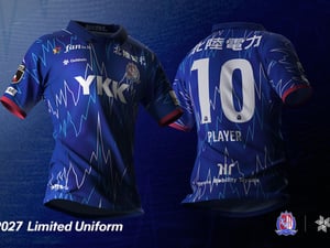 ゴールドウイン提供「カターレ富山」ユニフォームが発売　デジタルプロダクトパスポートを導入
