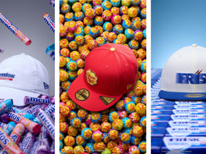 ニューエラがメントス・チュッパチャプス・フリスクの3ブランドとコラボ　ロゴをデザインしたキャップなど用意