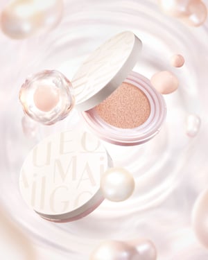 マキアージュの“白玉ファンデ美容液”がクッションに　ピンクベースの全4色展開