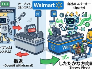ウォルマートがOpenAIの直接決済から撤退　自社AIシステムへ方向転換