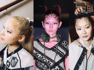 【バックステージ】「YUEQI QI」26SSコレクションのヘアメイクをレポート