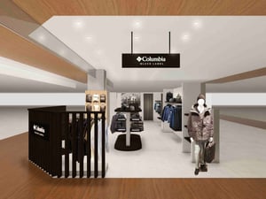 コロンビアブラックレーベルが西日本エリア初の旗艦店をルクア大阪にオープン