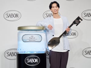 「守られているような優しい香り」　「サボン」アンバサダー就任発表会に田中樹が登場