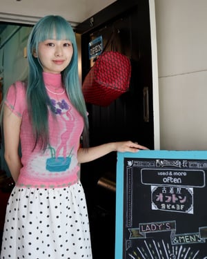 コーディネート動画がSNSで人気のにょっき　叔母の古着店を継承