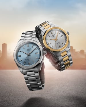 ティソがソーラーウォッチ「PRC 100 ソーラー」に新モデル3種を追加