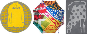 "毎日が楽しくなる" 鈴木マサルの「傘とラグとタオル」展が開催 