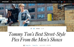 フォトグラファー＆ブロガーのトミー・トンが「Style.com」への寄稿を終了、ECサイトへの改編が原因か
