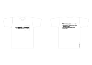 宮下貴裕、敬愛するロバート・アルトマン監督を表現したコラボTシャツ制作