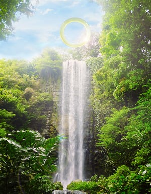 現代アーティスト森万里子の新作は"滝に浮く3メートルの輪" リオ五輪で発表