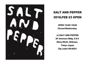 ショップ＆ギャラリー「SALT AND PEPPER」が恵比寿にオープン、小浪次郎の写真展が開催