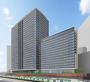 川崎駅西口に大規模複合施設が開業、サポーズデザインオフィスがホテルの内装デザインを監修