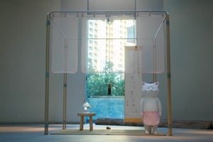 猫村さんがクリエイターとコラボした"茶室空間"が現実に「夢のネコムーランド」公開