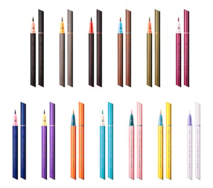 フローフシが新ブランド「ウズ」を発表、鮮やかなリキッドアイライナー全14色を展開