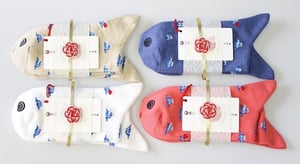 福助オリジナル「目出鯛靴下」、新柄にハートや富士山が登場