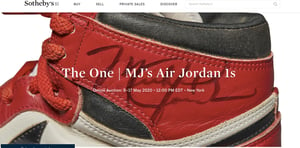 マイケル・ジョーダン着用の「エア ジョーダン 1」が競売に、現在の最高入札額は1800万円