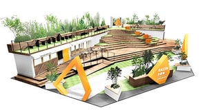 表参道交差点に「RAIZIN R番地 OMOTESANDO PARK」がオープン、フードやドリンクを提供