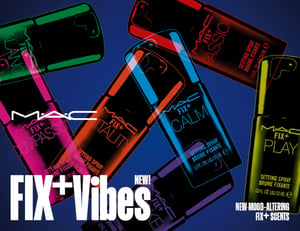 M・A・Cの人気ミスト化粧水フィックス＋から7種の香りが登場、「フィックス＋ バイブス」限定発売