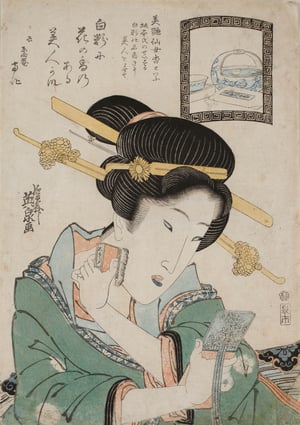 浮世絵を通して江戸時代の化粧と髪型を紹介、ポーラ文化研究所がパリで展覧会を開催