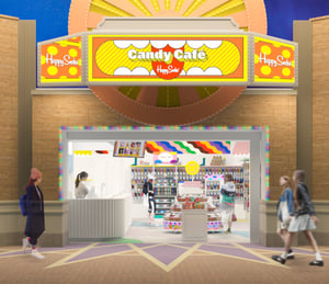 ハッピーソックス新業態がオープン、キャンディーショップとカフェスタンド併設
